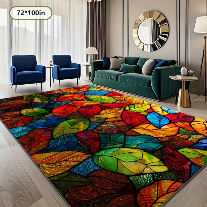 Commercial Glass Printing - VIKAMA 스테인드 글라스 잎 프린트 영역