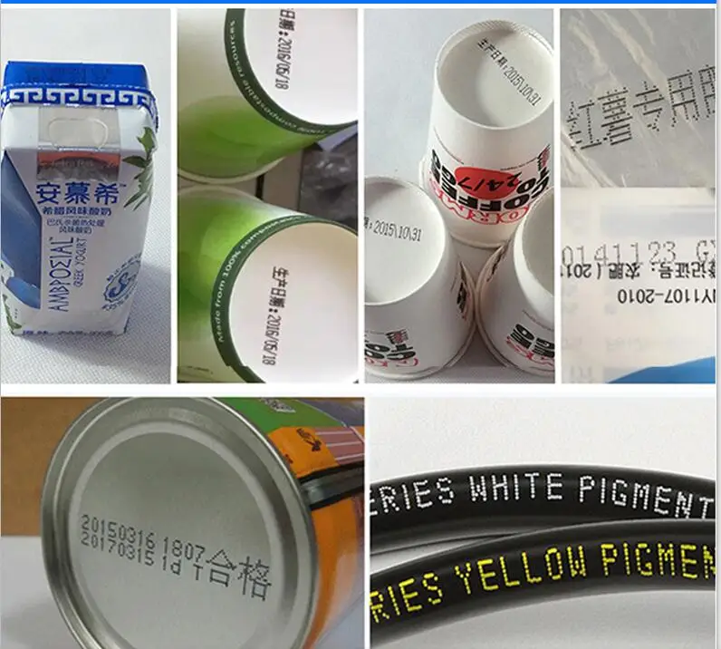 Commercial Glass Printing - 1-4줄 날짜 잉크젯 프린팅 기계 220V