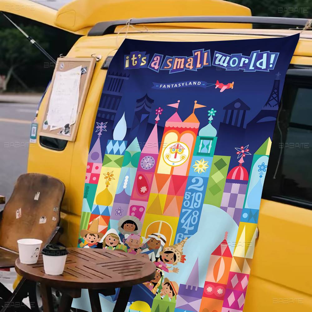 작은 세상의 작은 세계를 연상시키는 고급 인쇄 광고 깃 - Commercial Banner Printing 리뷰 및 가격